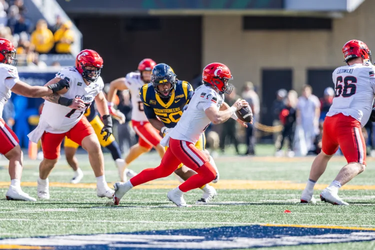 Pass rusher Harper Holloman embraces contact, continuing to improve as a major piece for WVU football